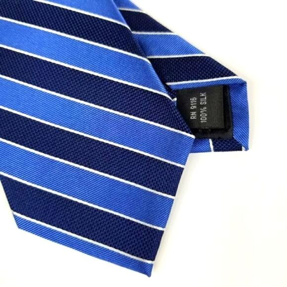 J. S. Blank & Co. Blue and Black Striped S… - Picture 1 of 4